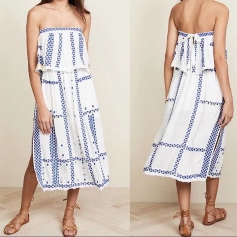 Free People Wild Romance Embroidered Dress in Ivory. Women’s Medium - Picture 8 of 15